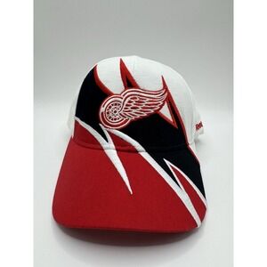 Vintage Detroit Red Wings Reebok Strapback Hat NHL Hockey Cap OSFA